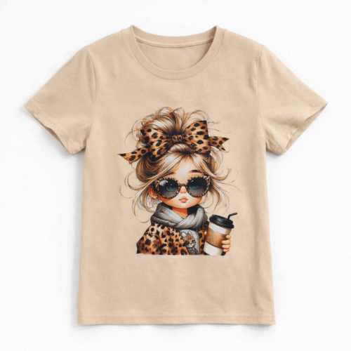 t shirt meisje zomer beige
