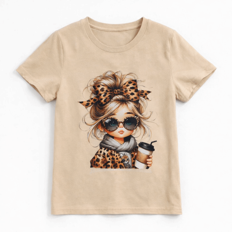 t shirt meisje zomer beige