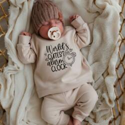 unisex 2 delige pyjama World’s Cutest Alarmclock