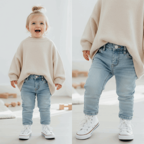 unisex jeans voor baby’s en peuters