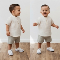 beige jongens zomerset 6-24 maanden