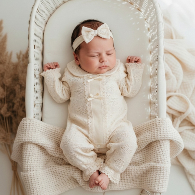 beige meisjes boxpakje Nipperland beige meisjes boxpakje Nipperland