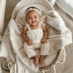 beige meisjes set Nipperland lange broek beige meisjes set Nipperland lange broek