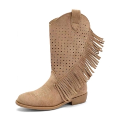 cowboy laarzen taupe meisje western boots met franjes maat 25 tot 36 cowboy laarzen taupe meisje western boots met franjes maat 25 tot 36