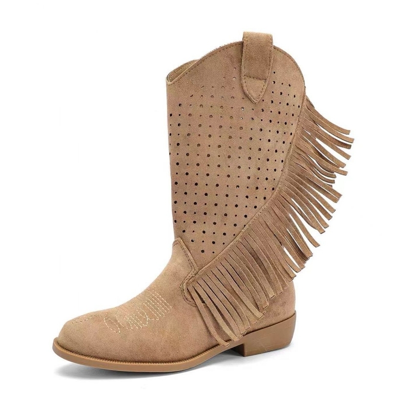 cowboy laarzen taupe meisje western boots met franjes maat 25 tot 36 cowboy laarzen taupe meisje western boots met franjes maat 25 tot 36