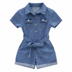 denim jumpsuit meisjes zomer
