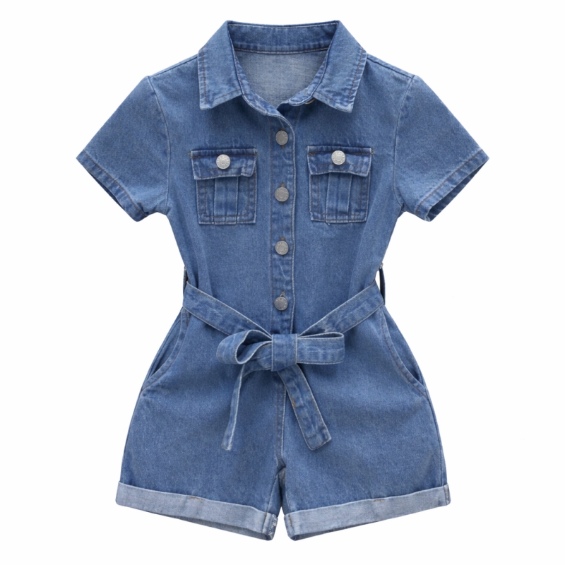 denim jumpsuit meisjes zomer