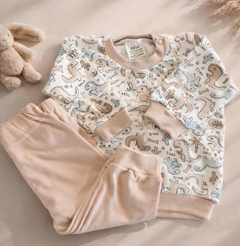 dino pyjama jongenn beige dino pyjama jongenn beige