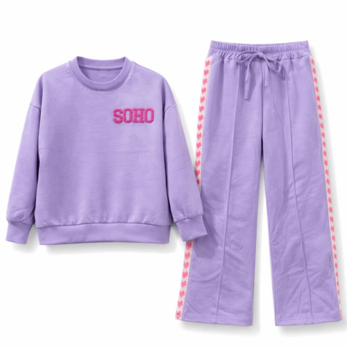 joggingpak meisje set lila