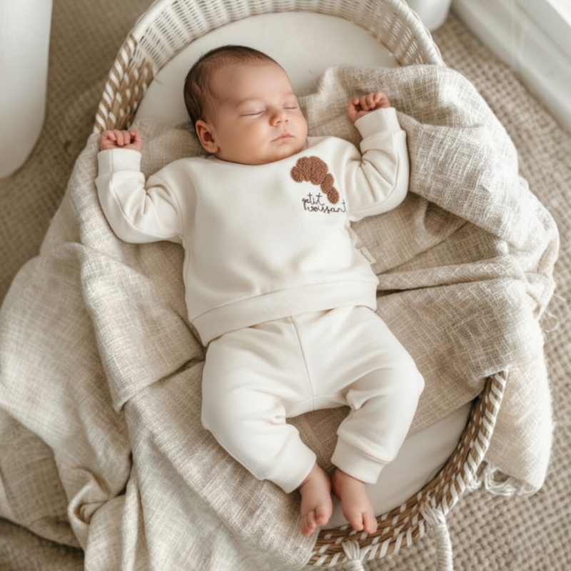 jongens setje cream Nipperland croissant