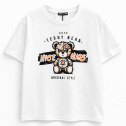 jongens t shirt wit icon beer