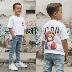 jongens t shirt wit print