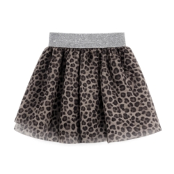 leopard print tule rokje meisje met elastische tailleband leopard print tule rokje meisje met elastische tailleband