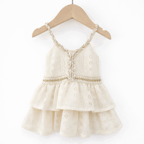 meisje ibiza jurk beige