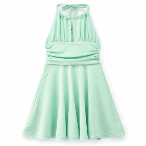 meisje zomerjurk halter mint