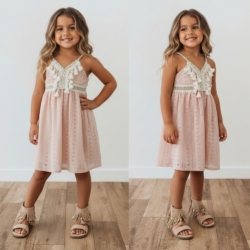 meisjes ibiza jurk roze