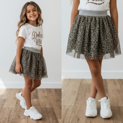 meisjes tule rokje leopard print meisjes tule rokje leopard print