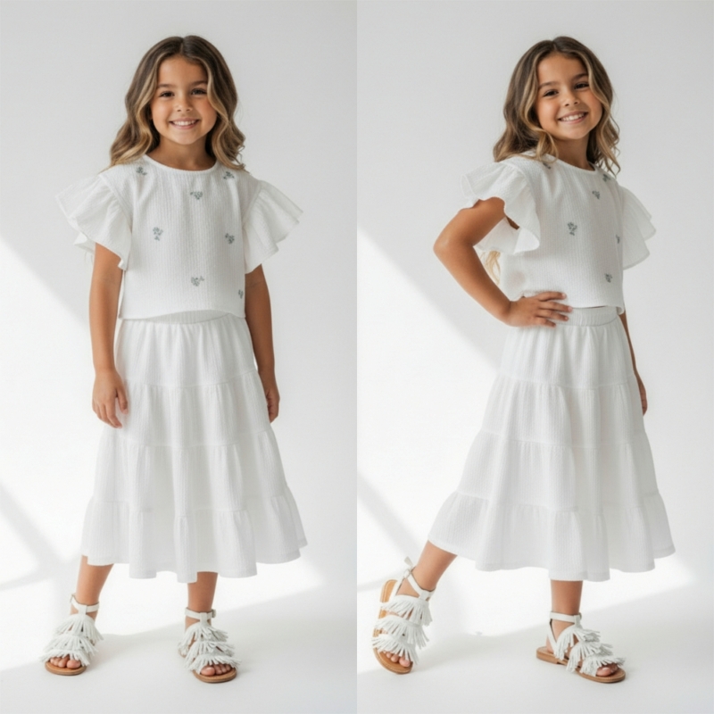 meisjes zomerset wit rok