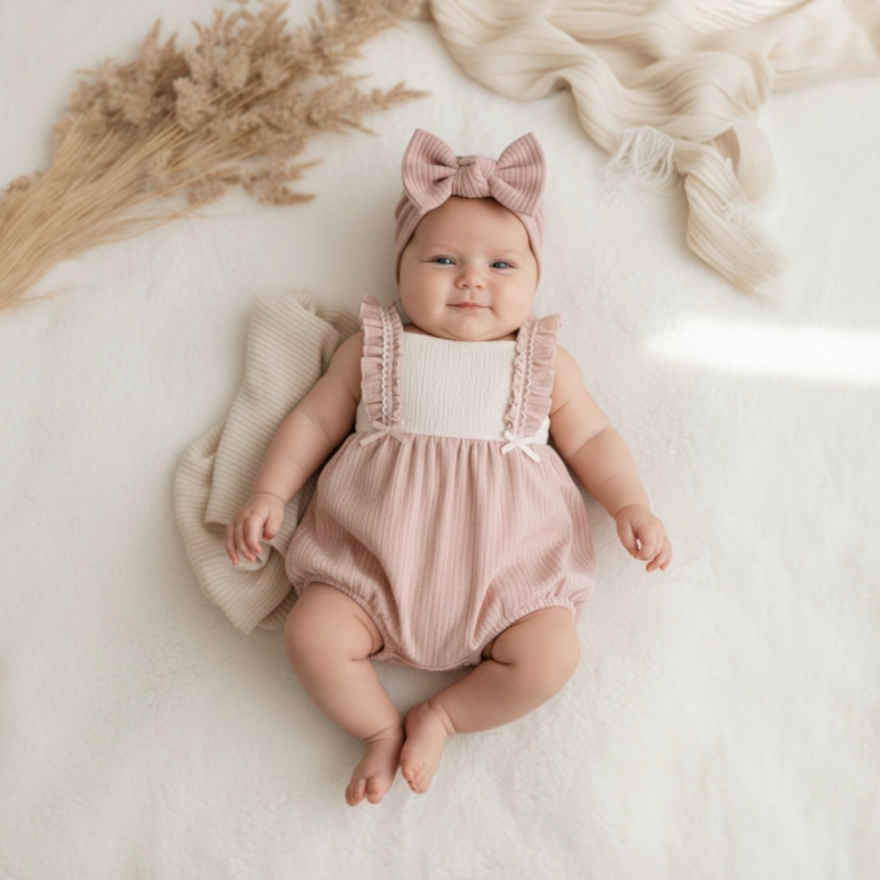 roze meisjes salopette Nipperland roze meisjes salopette Nipperland