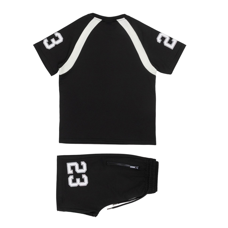 set jongen zwart icon