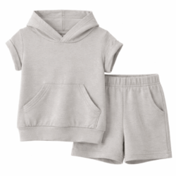 set jongens hoodie set grijs