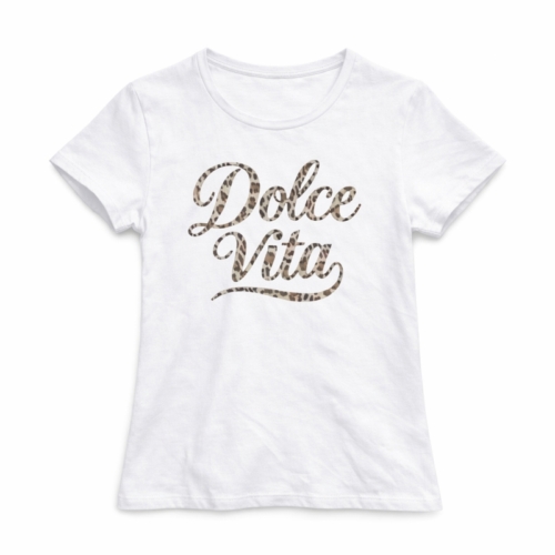 wit meisjes t shirt met dolce vita panterprint opdruk wit meisjes t shirt met dolce vita panterprint opdruk