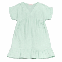 zomerjurkje meisje mint korte mouwen