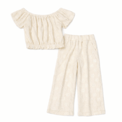 zomerset meisje broderie beige
