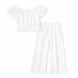 zomerset meisjes wit top broek