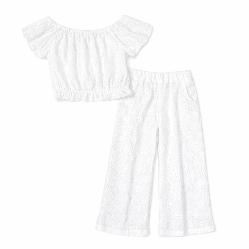 zomerset meisjes wit top broek