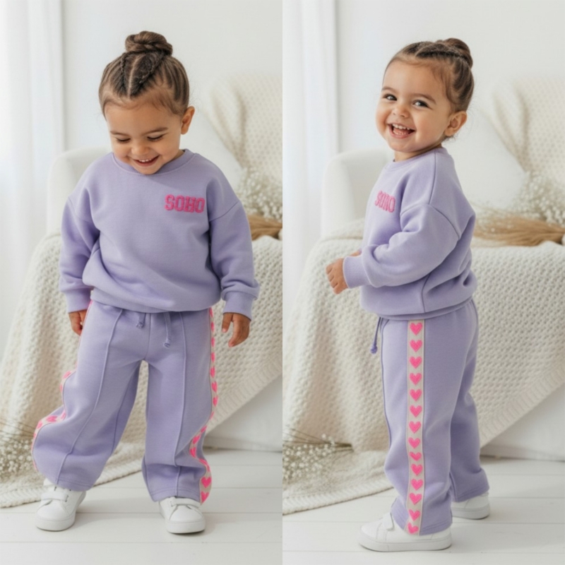 baby meisjes jogging set lila baby meisjes jogging set lila