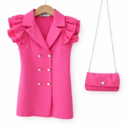 blazer jurk fuchsia blazer jurk fuchsia