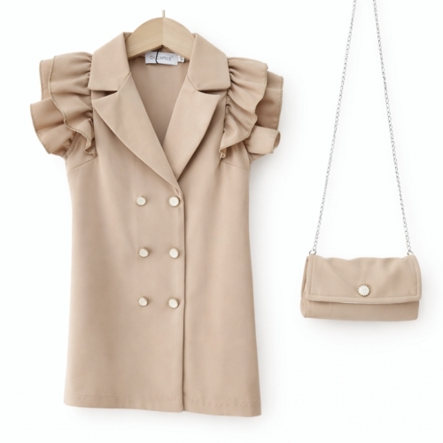 blazer jurkje beige blazer jurkje beige