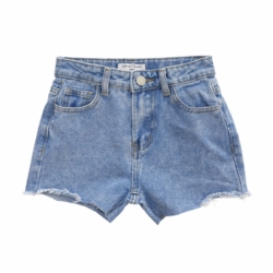 denim short meisjes blauw