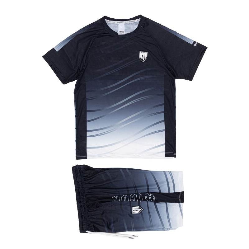 jongen voetbal sportset grijs zwart