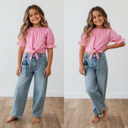 meisjes jeans lichtblauw