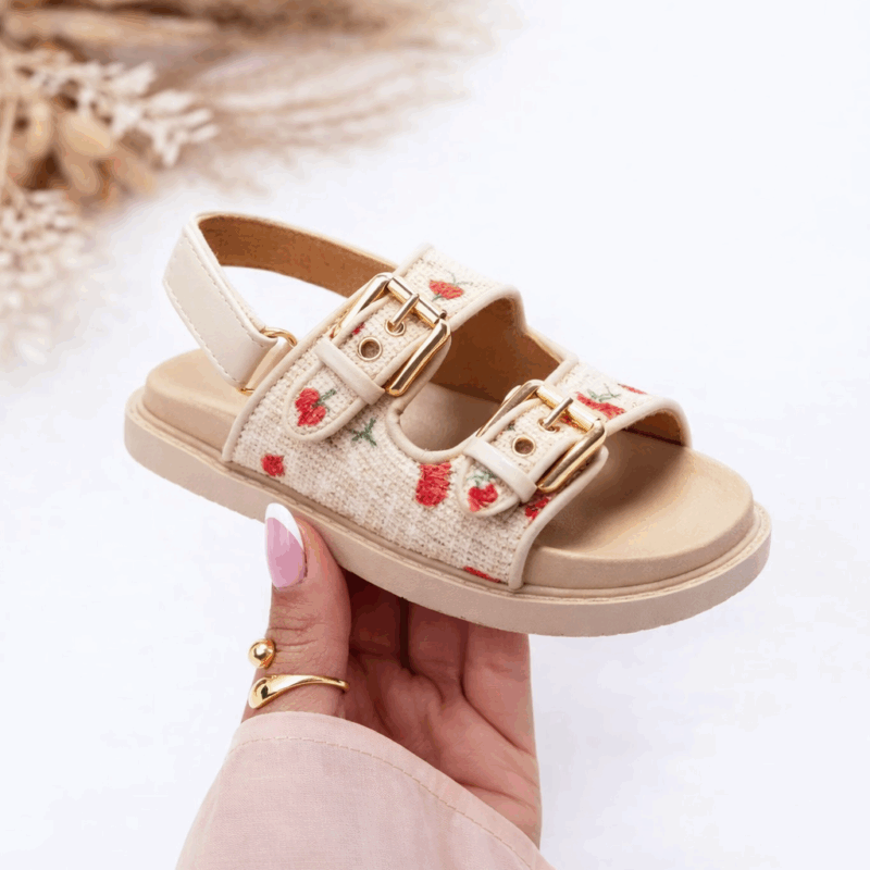 meisjes kersen sandalen