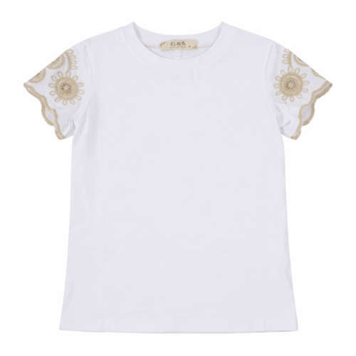 meisjes t shirt borduring schouders meisjes t shirt borduring schouders