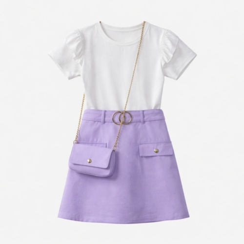 meisjes zomerjurk lila