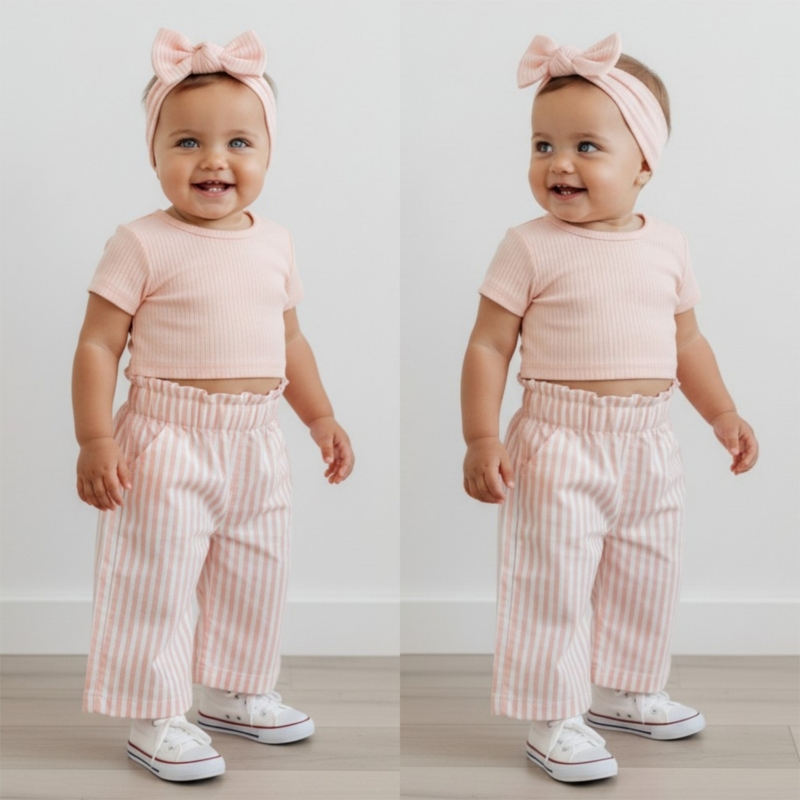 meisjes zomerset roze strepen