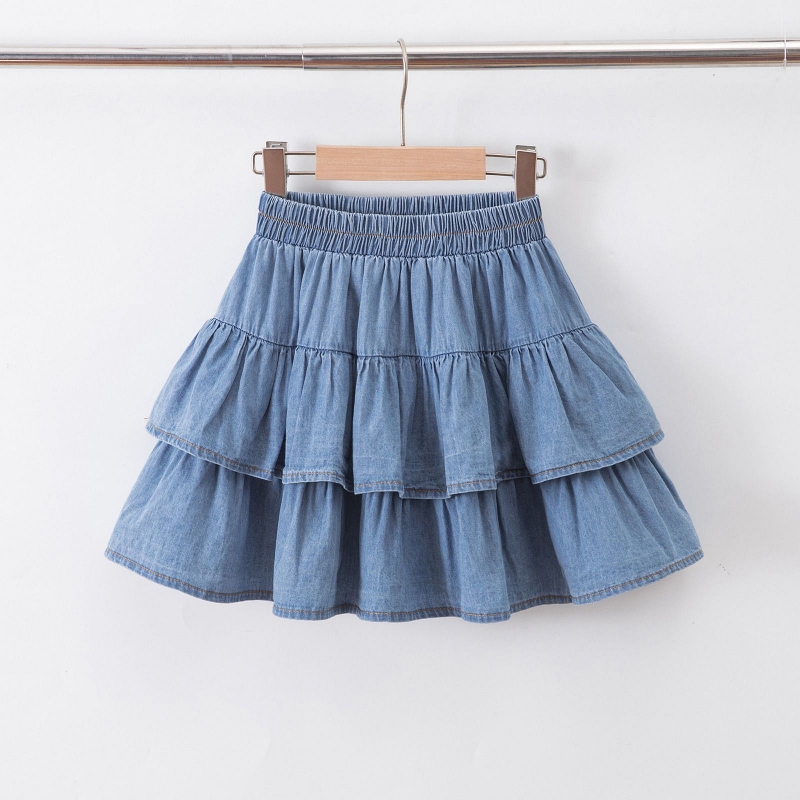 ruffle rokje denim meisjes ruffle rokje denim meisjes