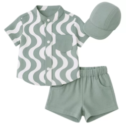 set zomer jongens groen wit set zomer jongens groen wit