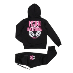 hoodie set icon zwart