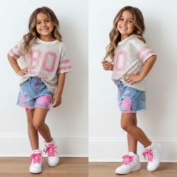 meisjes glitter t shirt new york roze meisjes glitter t shirt new york roze