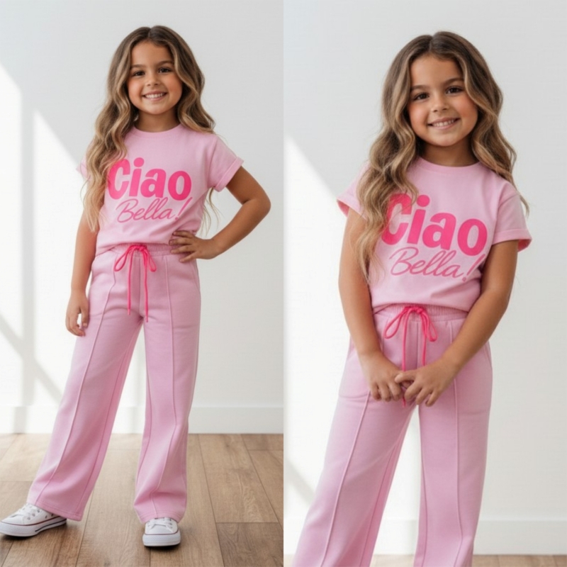 meisjes joggingset lichtroze Ciao Bella