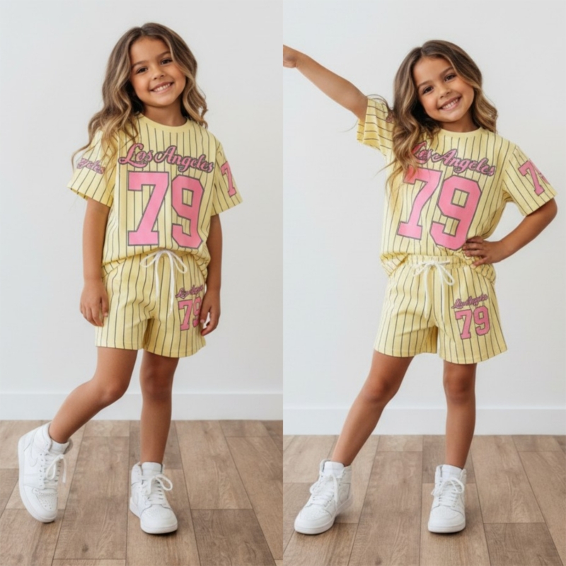 meisjes zomerset baseball geel