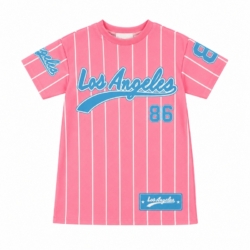 baseball dress roze meisje