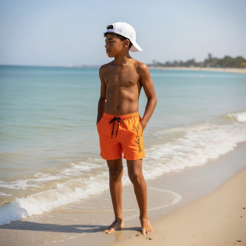 jongens zwemshort oranje