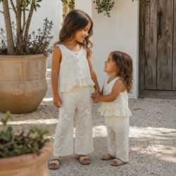 meisjes ibiza set ecru meisjes ibiza set ecru
