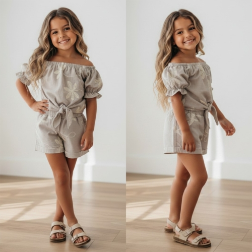 meisjes zomerset beige bloemen (2)